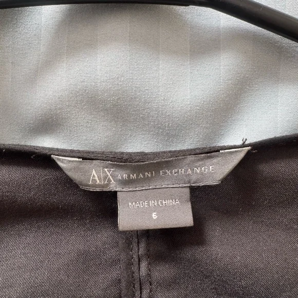 Armani Exchange Black Mini Dress with Zipper - Picture 3 of 4